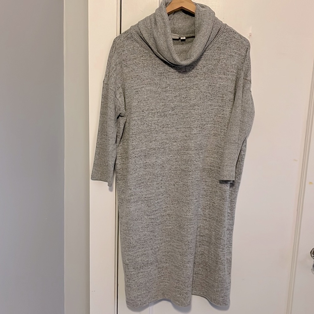 Women’s GAP, grey, cowl neck sweater dress. Size M